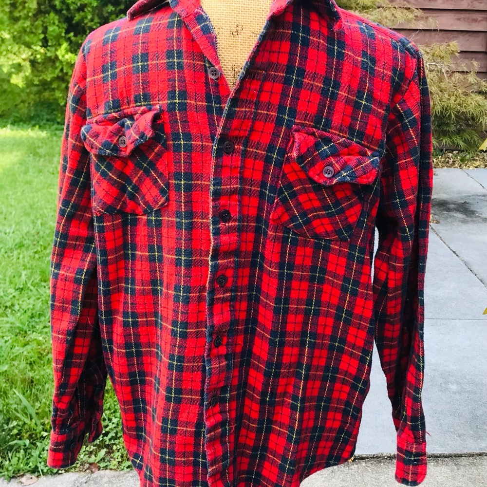 Vtg Kingsport flannel shirt size M